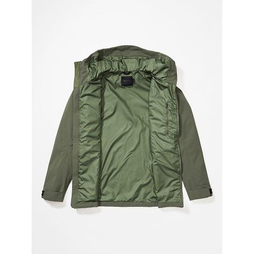 Marmot Hudson Jackets - Mens Rain Jacket Green CA2095784 Canada